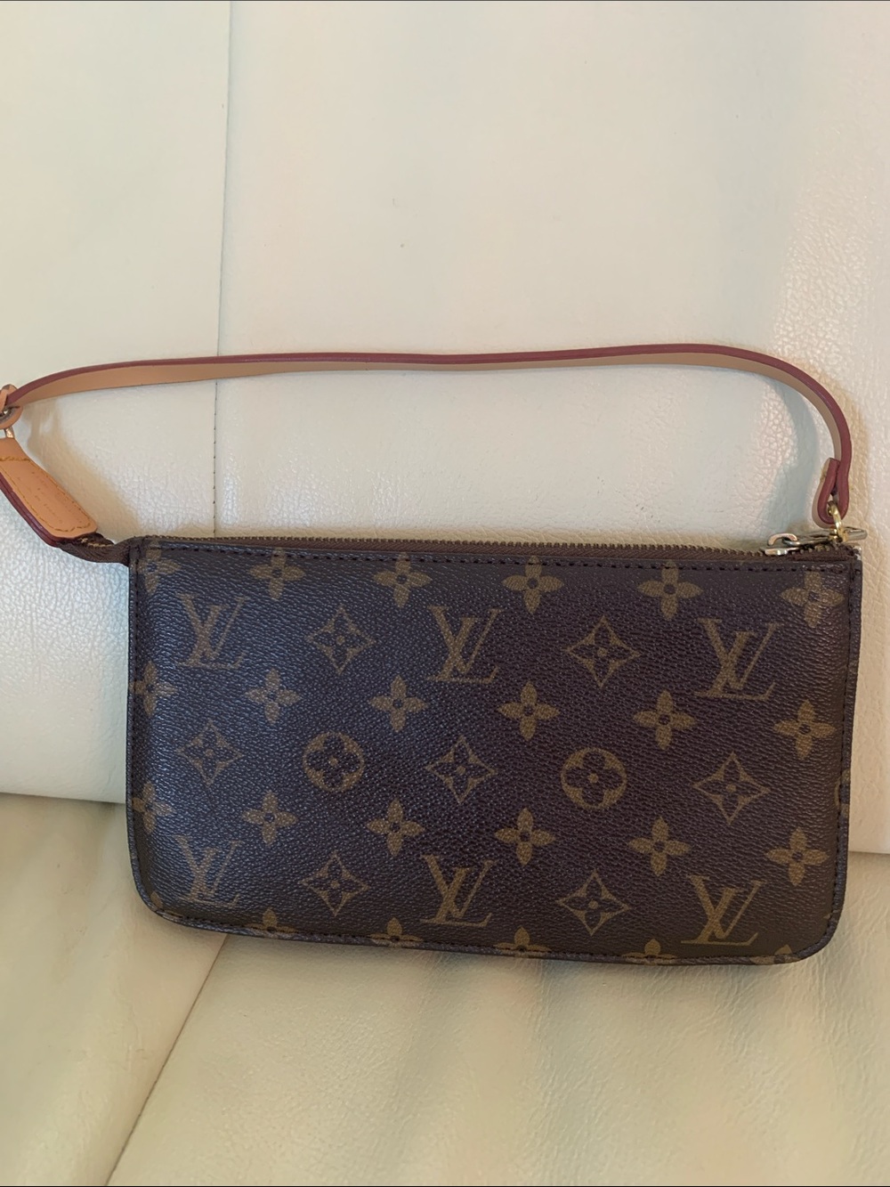 Louis Vuitton Monogram Wristlet - Brown & Tan